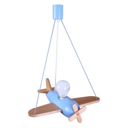 Lampa wisząca Clipper naturalno-błękitny