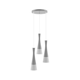 Lampa wisząca szara Vegas2 3pł (plafon)
