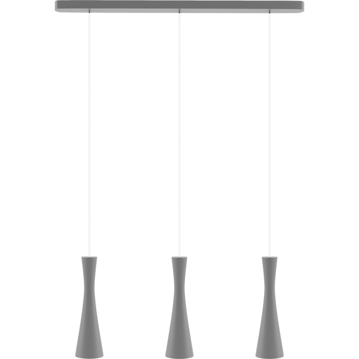 Lampa wisząca szara Vegas 3 pł