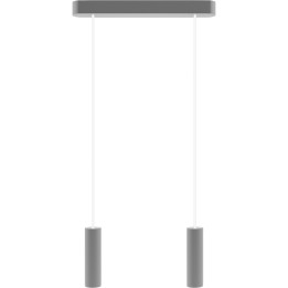 Lampa wisząca szara Madera 2 pł