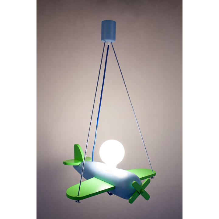Lampa wisząca Clipper zielono-błękitny
