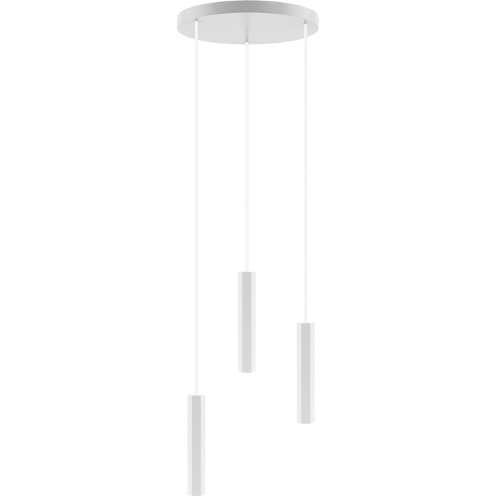 Madera Hexa zwis 3 pł (plafon) biały