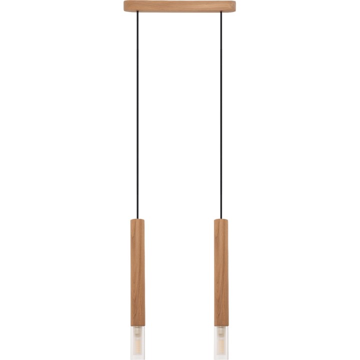 Lampa wisząca Madera2 klosz 2 pł dąb