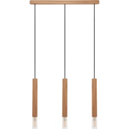 Lampa wisząca Madera2 klosz 3 pł dąb