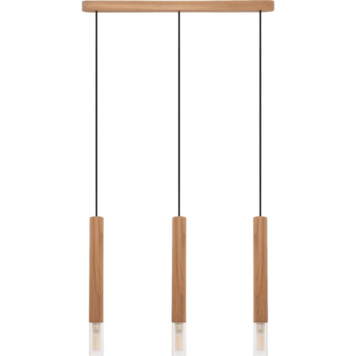 Lampa wisząca Madera2 klosz 3 pł dąb