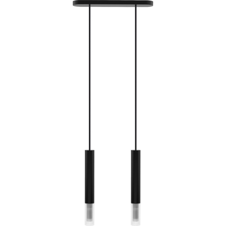 Lampa wisząca Madera2 klosz 2 pł czarny