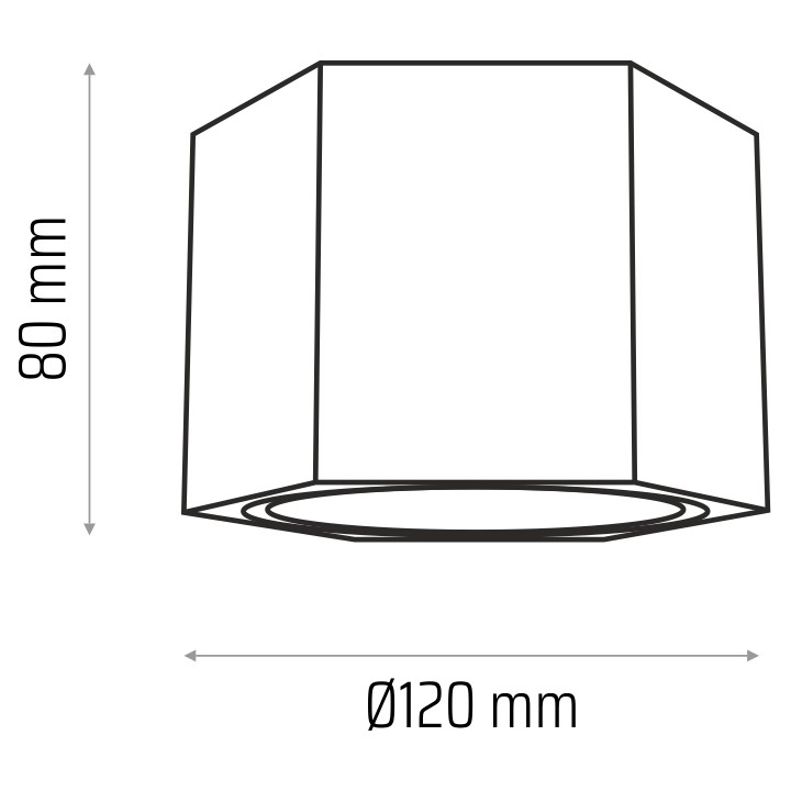 Big spot HEXA ES111 czarny