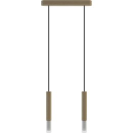 Lampa wisząca Madera2 Hexa 2 pł klosz dąb