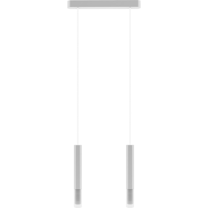Lampa wisząca Madera2 Hexa 2pł klosz biały