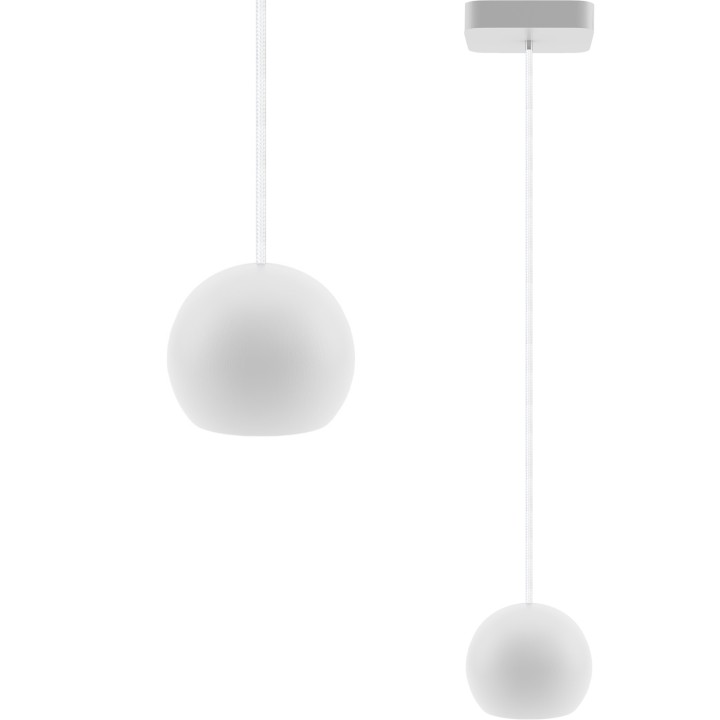 Lampa wisząca biała Balli Kule 1pł