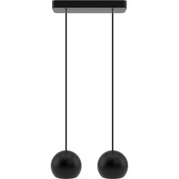 Lampa wisząca czarna Balli Kule 2pł