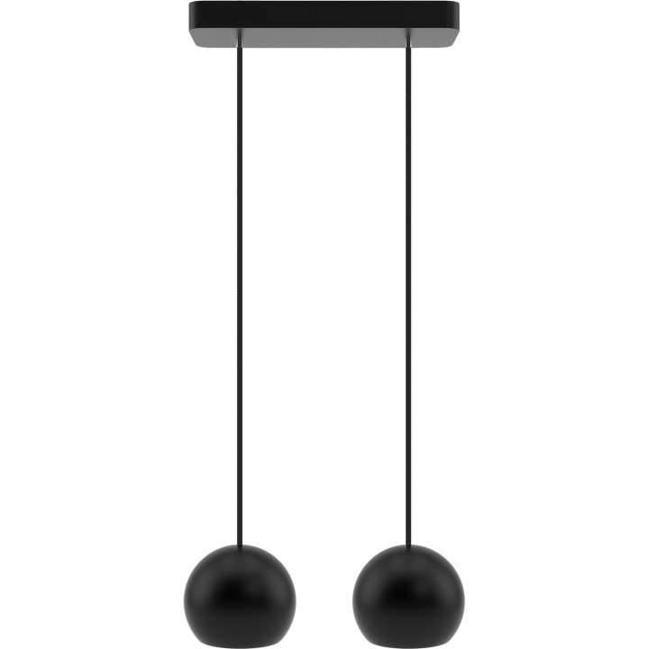 Lampa wisząca czarna Balli Kule 2pł