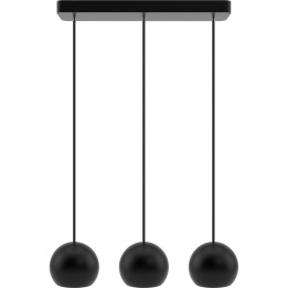 Lampa wisząca czarna Balli Kule 3pł