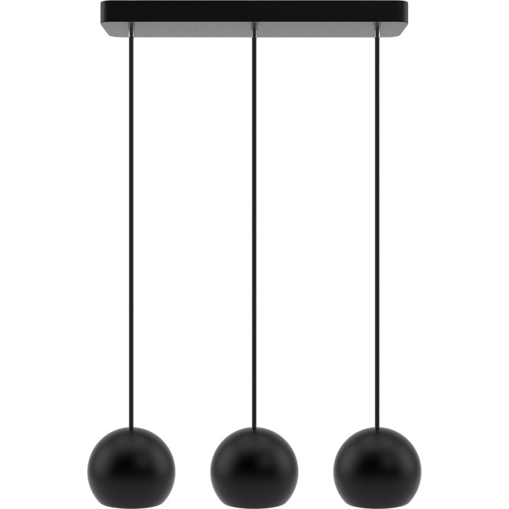 Lampa wisząca czarna Balli Kule 3pł