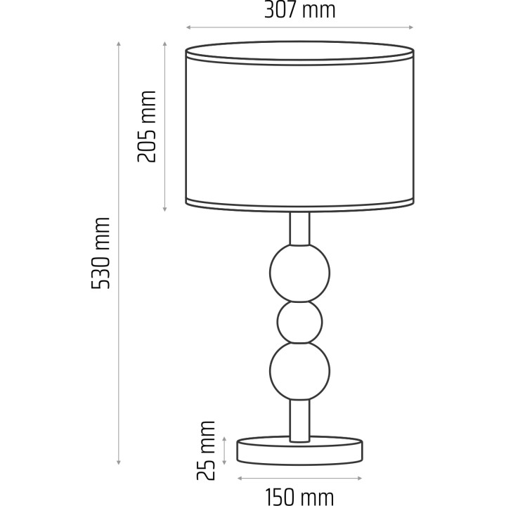 Lampa stołowa Bolla beż