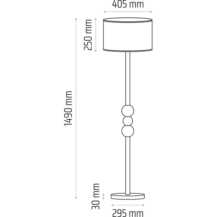 Lampa podłogowa Bolla pudrowy róż