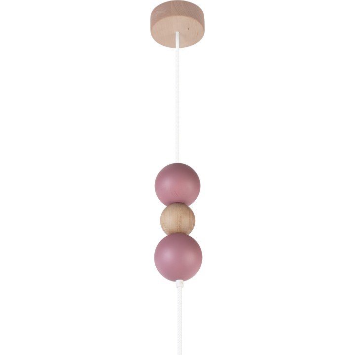 Lampa wisząca Bolla fi40 pudrowy róż