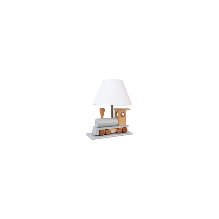 Lampa stołowa Lokomotywa szara