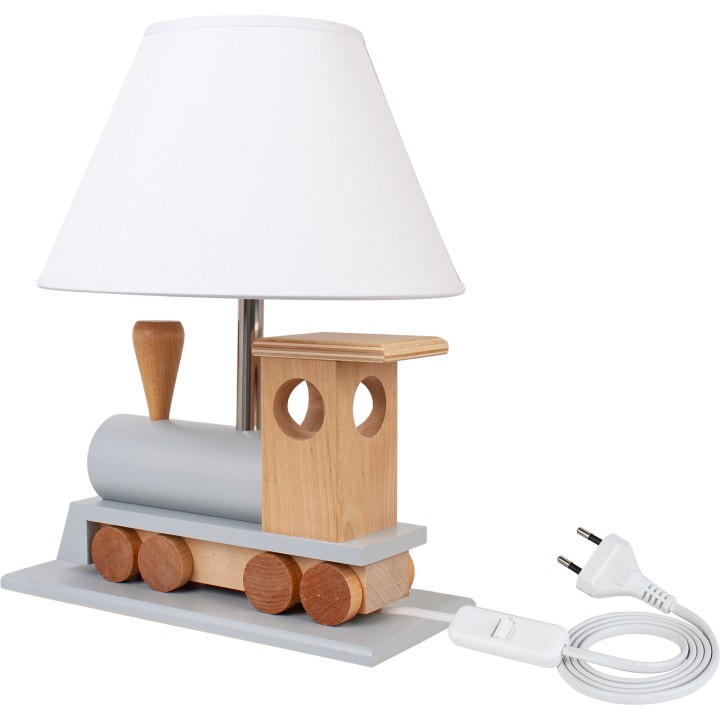 Lampa stołowa Lokomotywa szara