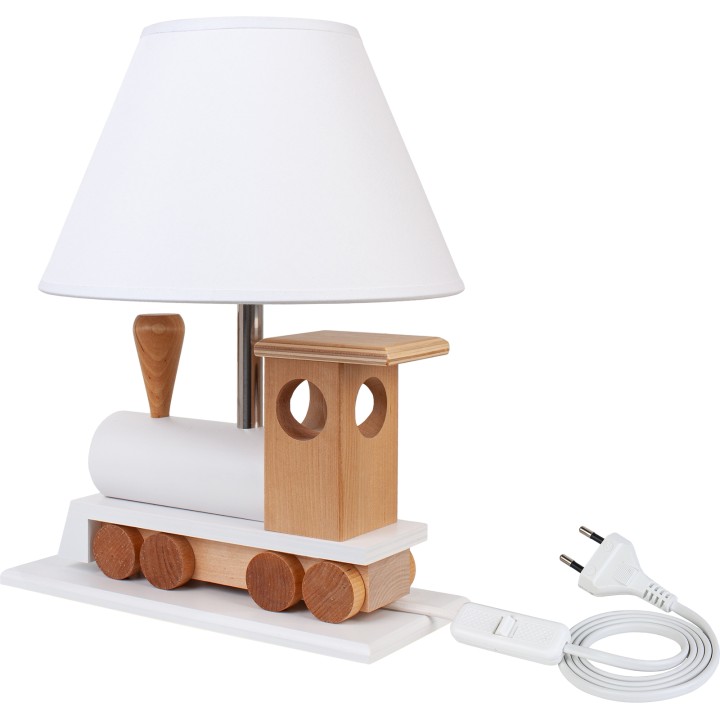 Lampa stołowa Lokomotywa biała
