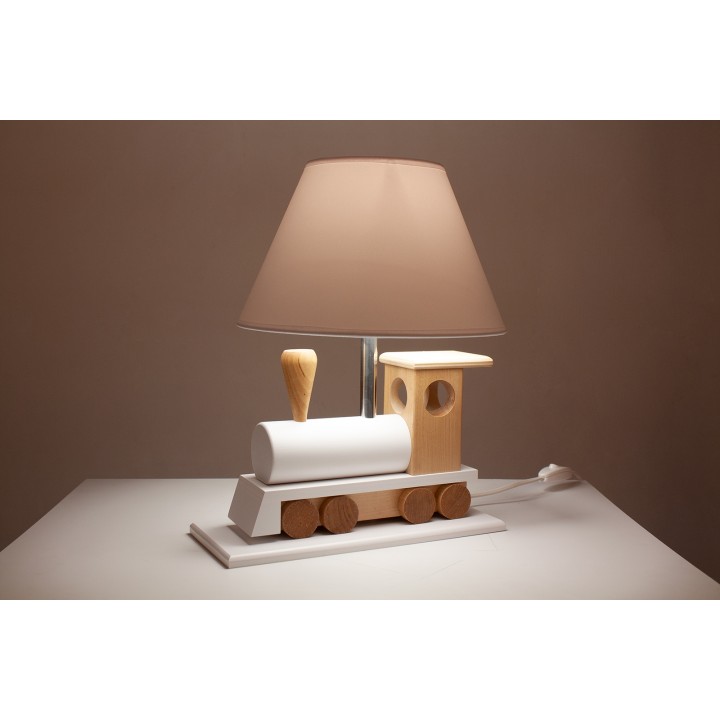 Lampa stołowa Lokomotywa biała