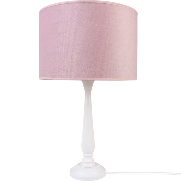 Lampa stołowa BERTA pudrowy róż