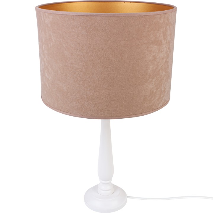 Lampa stołowa BERTA abażur beż