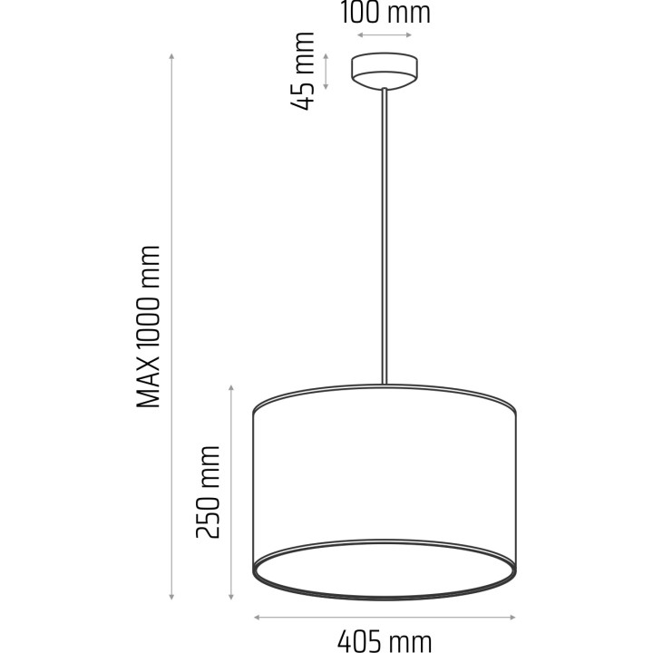 Lampa wisząca CLASSIC fi 40 pudrowy róż