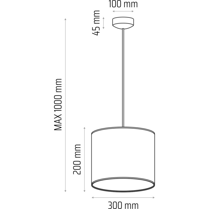 Lampa wisząca CLASSIC fi 30 beż
