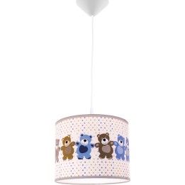 Lampa dziecięca wisząca z Misiami fi30