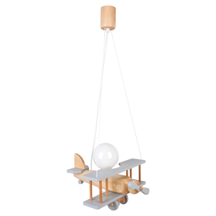 Lampa wisząca Samolot mały szaro-naturalny