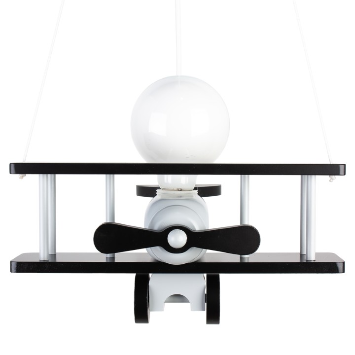 Lampa wisząca Samolot mały - szaro-czarny