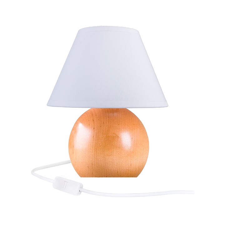 Lampa stołowa Kula buk naturalny