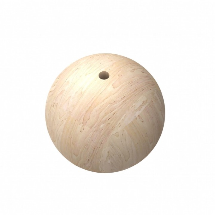 Drewniana Kula Olchowa Fi 100mm z otworem