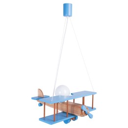 Lampa wisząca Samolot duży błękitno-naturalny | Hellux