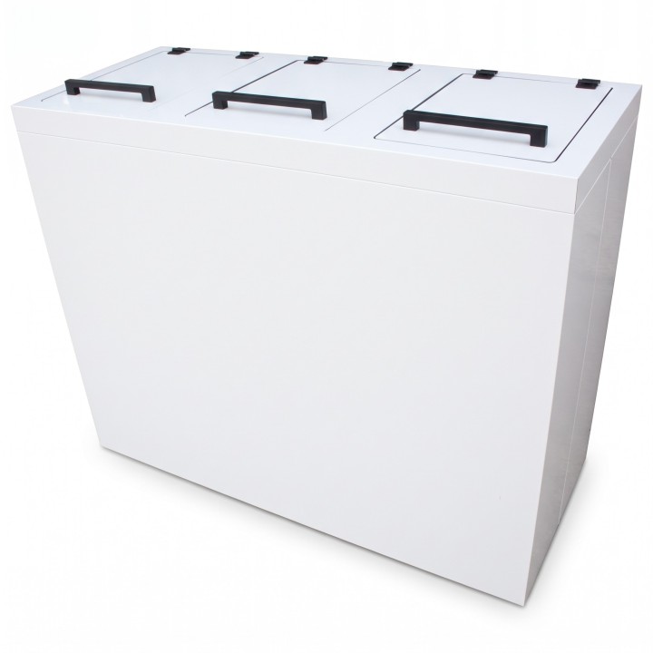 Śmietnik do segregacji odpadów 3-komorowa Dibond 3x120L