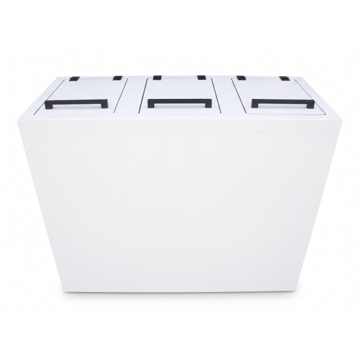 Śmietnik do segregacji odpadów 3-komorowa Dibond 3x120L