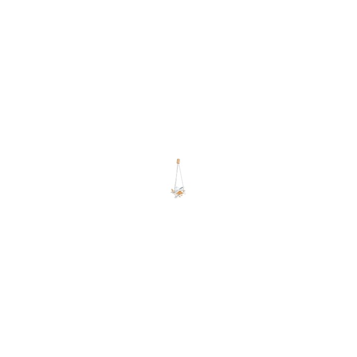 Lampa wisząca Samolot mały biało-naturalny