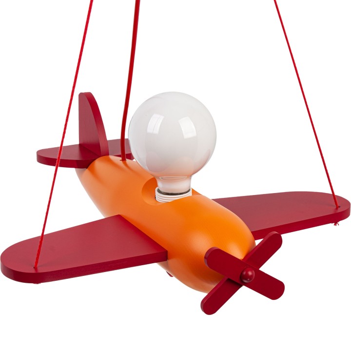 Lampa wisząca Clipper  czerwono-pomarańczowy