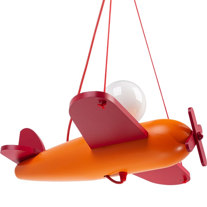 Lampa wisząca Clipper  czerwono-pomarańczowy