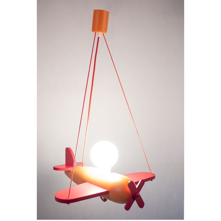 Lampa wisząca Clipper  czerwono-pomarańczowy