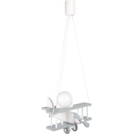 Lampa wisząca Samolot mały szaro-biały