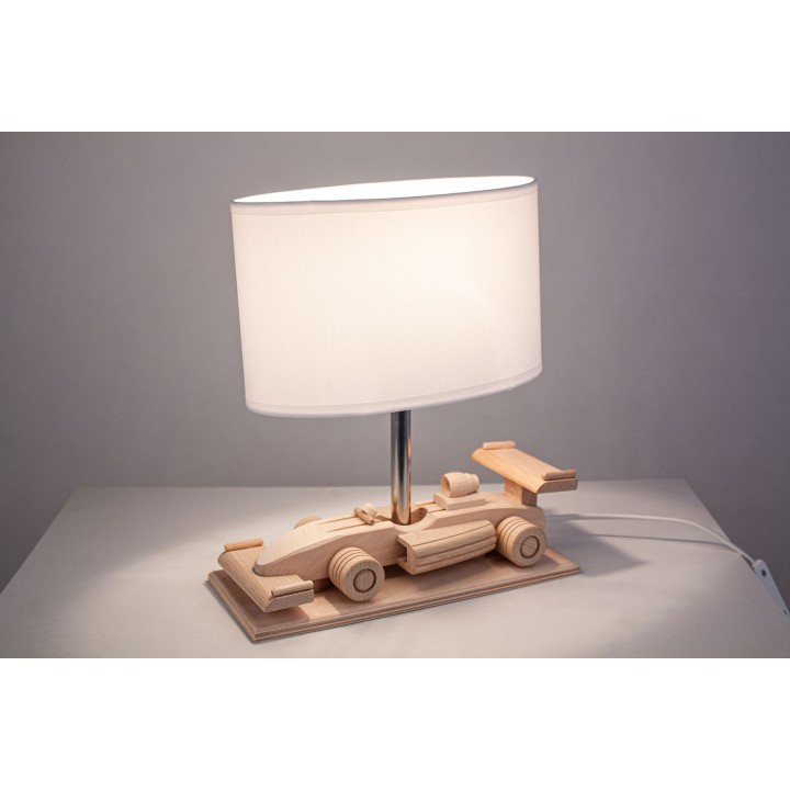 Lampa stołowa Wyścigówka biała