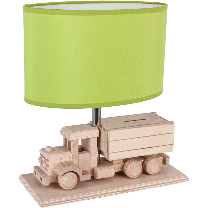 Lampa stołowa Ciężarówka - Skarbonka - zielona