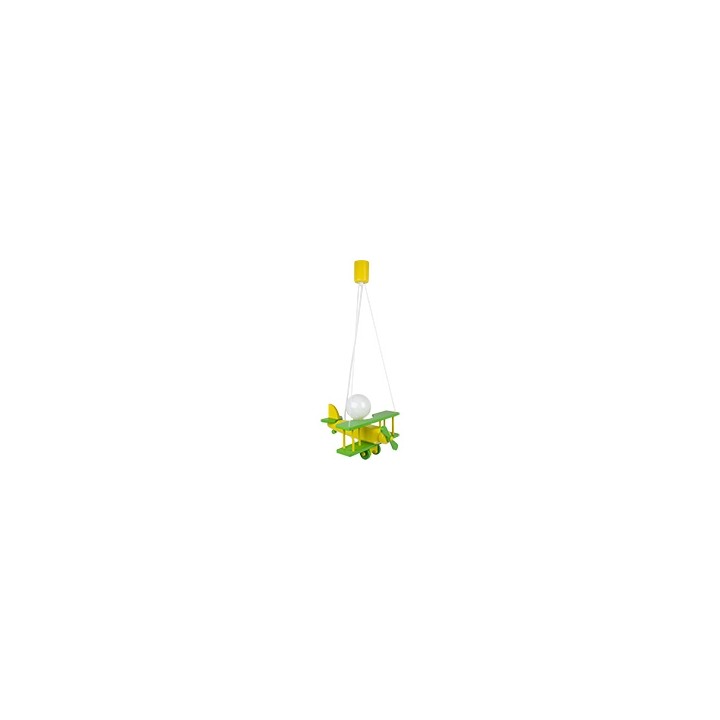 Lampa wisząca Samolot mały zielony