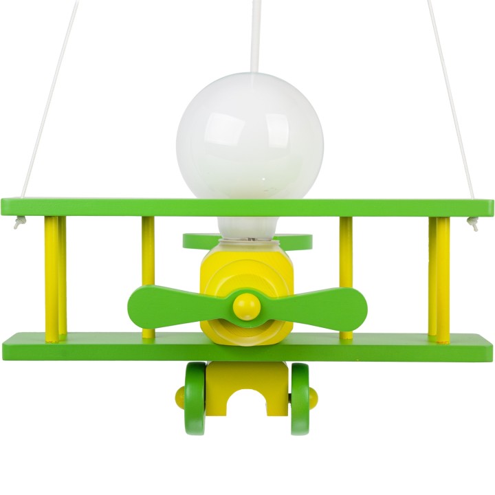 Lampa wisząca Samolot mały zielony
