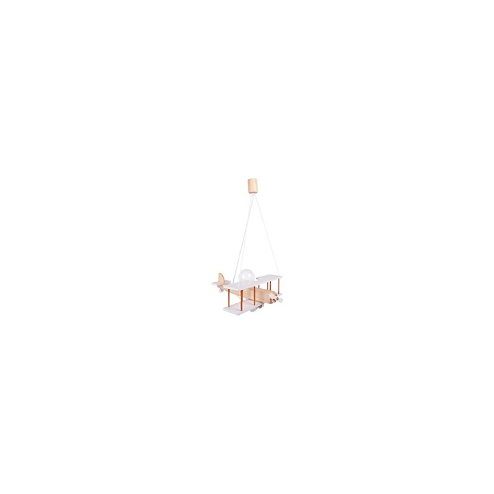 Lampa wisząca Samolot duży biało-naturalny
