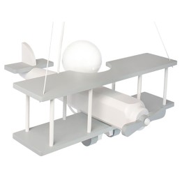 Lampa wisząca Samolot duży szaro-biały