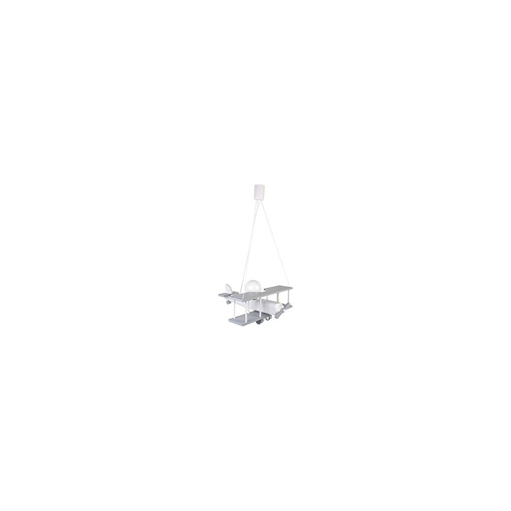 Lampa wisząca Samolot duży szaro-biały