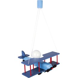 Lampa wisząca Samolot duży niebiesko-czarno-czerwony